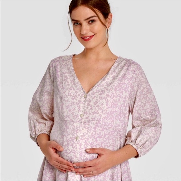 The Nines By Hatch Floral Maternity Dress L or XL XXL - Picture 2 of 6